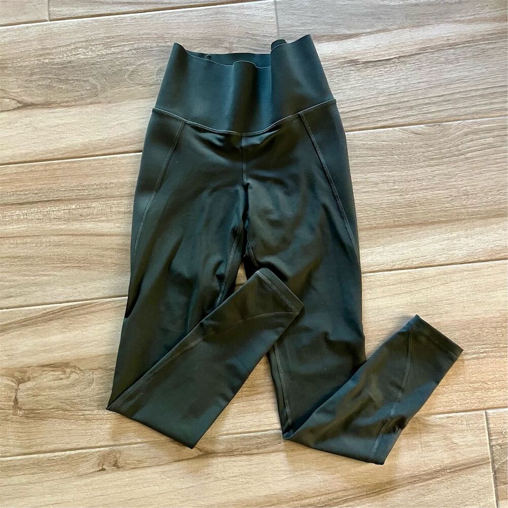 Old Navy Active Women's High-Waisted Leggings Green Size S Yoga Gym
